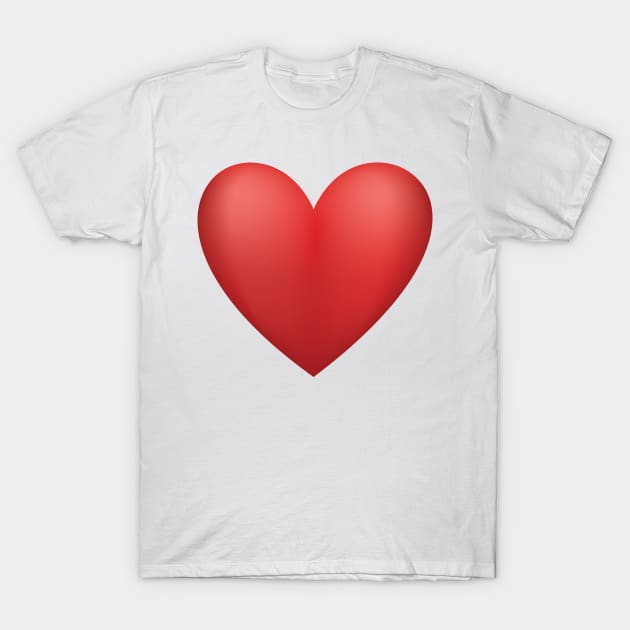 Red Heart T-Shirt by SWON Design